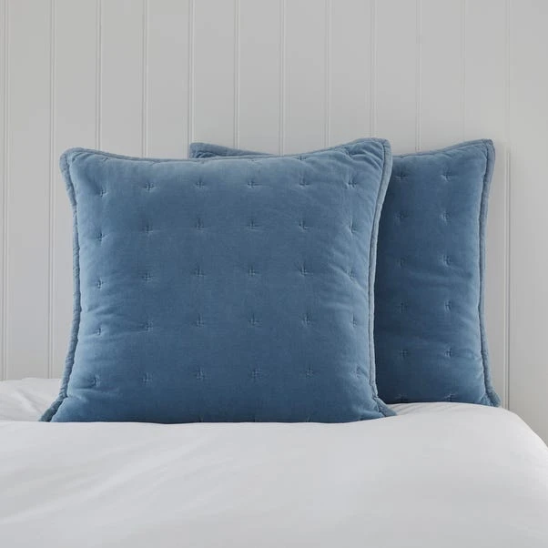 Dorma Adeena Blue Continental Pillowcase 3 Dorma Adeena Blue Continental Pillowcase