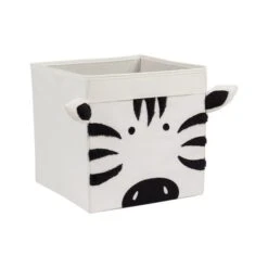 Zebra Felt Foldable Box 9 Zebra Felt Foldable Box -Home Luxe Studio 30754134 alt02