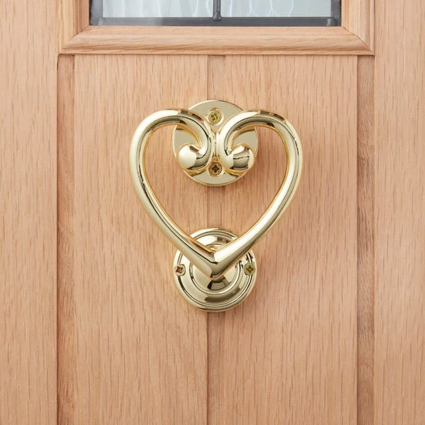 Heart Gold Door Knocker 2 Heart Gold Door Knocker