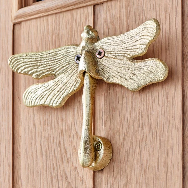 Dragonfly Gold Door Knocker 4 Dragonfly Gold Door Knocker - Image 2