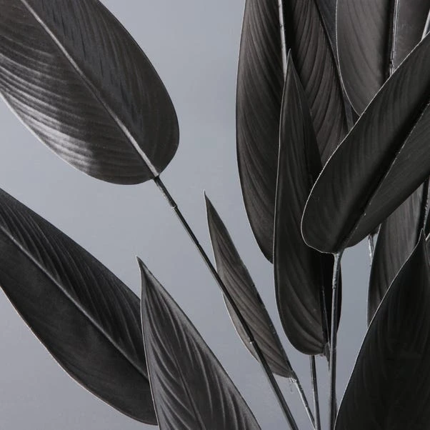 Artificial Black Bird Of Paradise Tree In Black Plant Pot 4 Artificial Black Bird Of Paradise Tree In Black Plant Pot - Image 2