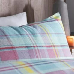 Applecross Check Brushed Cotton Duvet Cover And Pillowcase Set 27 Applecross Check Brushed Cotton Duvet Cover And Pillowcase Set -Home Luxe Studio 30759804 alt01