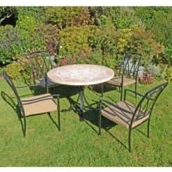 Provence Dining Table With 4 Ascot Chairs Set -Home Luxe Studio 30760656 alt03