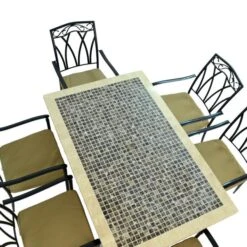 Wilmington Dining Table With 6 Ascot Chairs Set -Home Luxe Studio 30760659 alt02