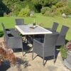 Wilmington Dining Table With 6 Stockholm Chairs Set -Home Luxe Studio 30760661