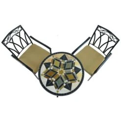 Dallas 76cm Bistro Table Set With 2 Austin Chairs 13 Dallas 76cm Bistro Table Set With 2 Austin Chairs -Home Luxe Studio 30760662 alt03