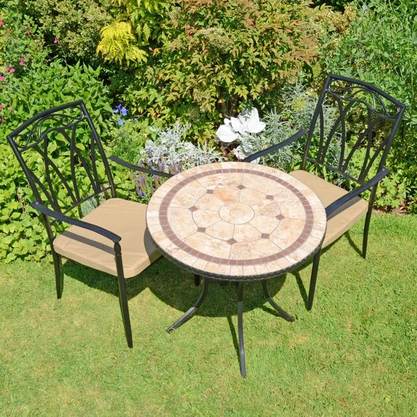 Riverside 76cm Bistro Table Set With 2 Austin Chairs 3 Riverside 76cm Bistro Table Set With 2 Austin Chairs