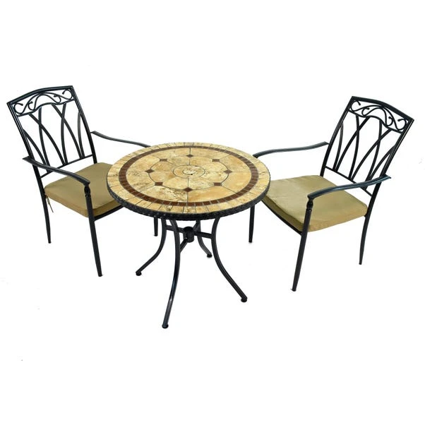Riverside 76cm Bistro Table Set With 2 Austin Chairs 4 Riverside 76cm Bistro Table Set With 2 Austin Chairs - Image 2