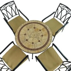 Riverside 91cm Patio Table Set With 4 Austin Chairs 13 Riverside 91cm Patio Table Set With 4 Austin Chairs -Home Luxe Studio 30760667 alt03