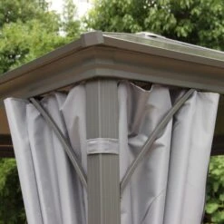 Lugano Polycarbonate 3m X 3m Grey Gazebo 10 Lugano Polycarbonate 3m X 3m Grey Gazebo -Home Luxe Studio 30763561 alt03