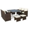 Cannes Brown 10 Seater Cube Set 1 Cannes Brown 10 Seater Cube Set -Home Luxe Studio 30763587