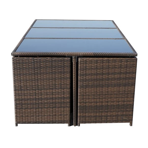 Cannes Brown 10 Seater Cube Set 4 Cannes Brown 10 Seater Cube Set - Image 2