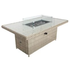 Wentworth 7 Piece Deluxe Modular Corner Lounge Set With Rectangular Firepit -Home Luxe Studio 30763610 alt02