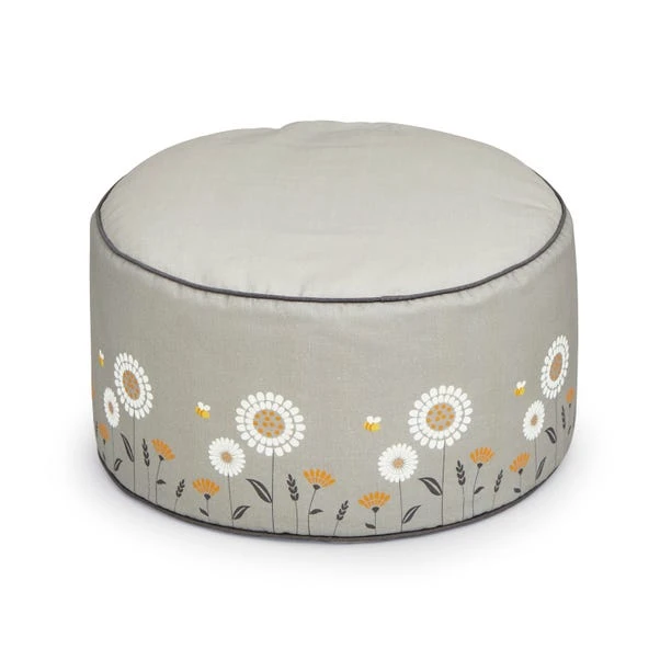 Scandi Print Grey Pouffe 4 Scandi Print Grey Pouffe - Image 2