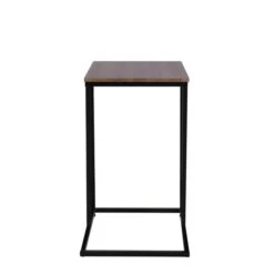 Charlie C-Shaped Side Table, Rustic Wood Effect 12 Charlie C-Shaped Side Table, Rustic Wood Effect -Home Luxe Studio 30765712 alt04