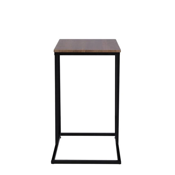 Charlie C-Shaped Side Table, Rustic Wood Effect 7 Charlie C-Shaped Side Table, Rustic Wood Effect - Image 5