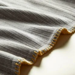 Chenille Stripe Reversible 130cm X 180cm Throw -Home Luxe Studio 30766324 alt03