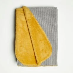 Chenille Stripe Reversible 130cm X 180cm Throw -Home Luxe Studio 30766324 alt04