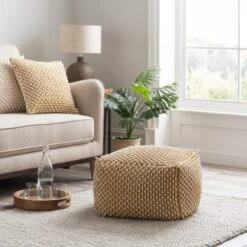 Jersey Bobble Pouffe 29 Jersey Bobble Pouffe -Home Luxe Studio 30766329
