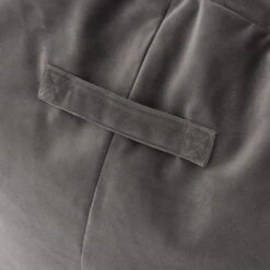 Eliza Velvet Grey Bean Bag Chair 12 Eliza Velvet Grey Bean Bag Chair -Home Luxe Studio 30766404 alt04