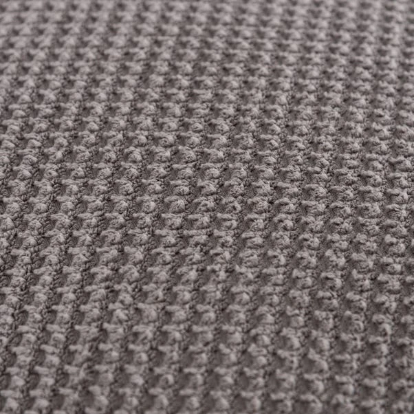 Jenson Charcoal Waffle Pouffe 6 Jenson Charcoal Waffle Pouffe - Image 4