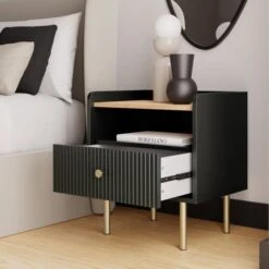Georgi 1 Drawer Bedside Table 29 Georgi 1 Drawer Bedside Table -Home Luxe Studio 30769261 alt01