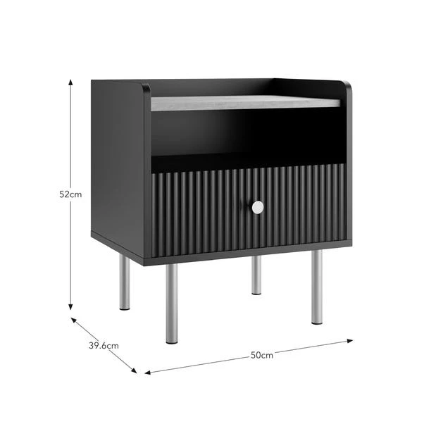 Georgi 1 Drawer Bedside Table 19 Georgi 1 Drawer Bedside Table - Image 17