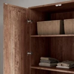 Fulton 4 Door Wardrobe, Pine -Home Luxe Studio 30773038 alt03