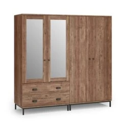 Fulton 4 Door Wardrobe, Pine -Home Luxe Studio 30773038 alt05