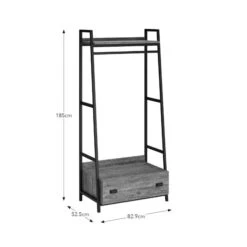 Fulton Open Wardrobe, Pine -Home Luxe Studio 30773044 alt09