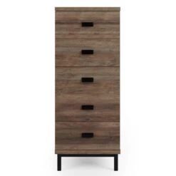 Fulton Tall 5 Drawer Chest, Pine Effect 12 Fulton Tall 5 Drawer Chest, Pine Effect -Home Luxe Studio 30773096 alt02