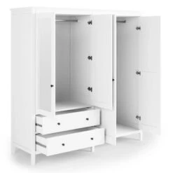 Lynton 4 Door Wardrobe, White 14 Lynton 4 Door Wardrobe, White -Home Luxe Studio 30780266 alt04