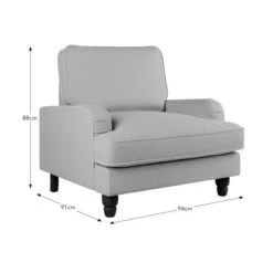 Beatrice Armchair, Chunky Soft Chenille 19 Beatrice Armchair, Chunky Soft Chenille -Home Luxe Studio 30792384 alt09