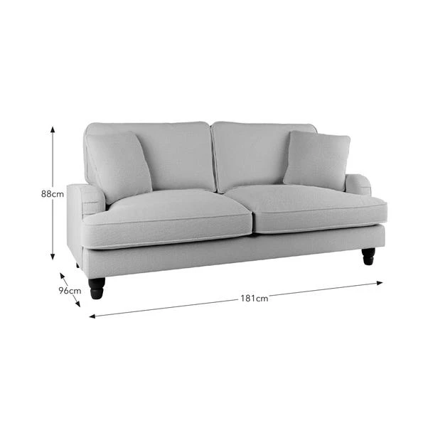 Beatrice Chunky Soft Chenille 3 Seater Double Sofa Bed 12 Beatrice Chunky Soft Chenille 3 Seater Double Sofa Bed - Image 10