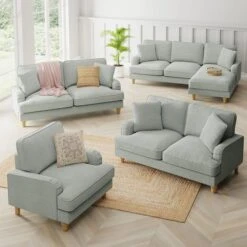 Beatrice Tonal Textured Weave 3 Seater Double Sofa Bed 36 Beatrice Tonal Textured Weave 3 Seater Double Sofa Bed -Home Luxe Studio 30792407 alt07