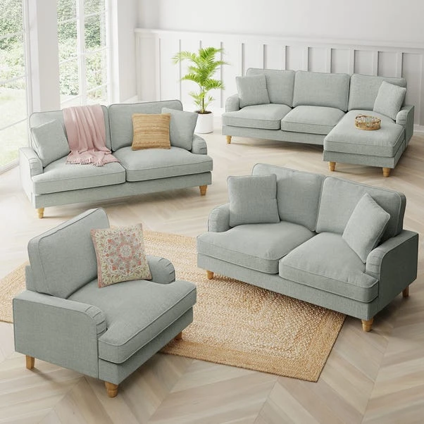 Beatrice Tonal Textured Weave 3 Seater Double Sofa Bed 19 Beatrice Tonal Textured Weave 3 Seater Double Sofa Bed - Image 17