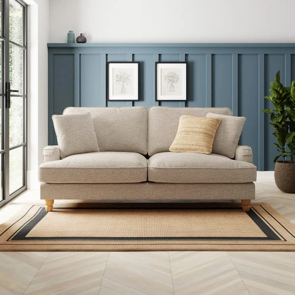 Beatrice Tonal Textured Weave 3 Seater Double Sofa Bed 4 Beatrice Tonal Textured Weave 3 Seater Double Sofa Bed - Image 2