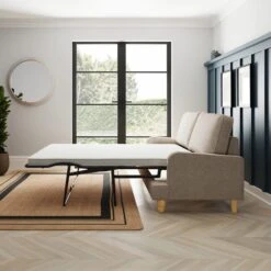 Beatrice Tonal Textured Weave 3 Seater Double Sofa Bed 23 Beatrice Tonal Textured Weave 3 Seater Double Sofa Bed -Home Luxe Studio 30792408 alt03