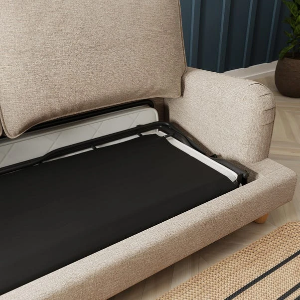 Beatrice Tonal Textured Weave 3 Seater Double Sofa Bed 7 Beatrice Tonal Textured Weave 3 Seater Double Sofa Bed - Image 5