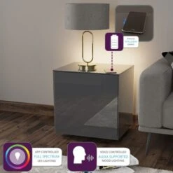 Intel LED 1 Door Lamp Table 30 Intel LED 1 Door Lamp Table -Home Luxe Studio 30792877 alt02