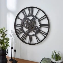 Cogs Indoor Outdoor Wall Clock 32 Cogs Indoor Outdoor Wall Clock -Home Luxe Studio 30793741 alt01