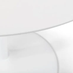Blanco 4 Seater Round Pedestal Dining Table With 4 Kari Chairs, White 11 Blanco 4 Seater Round Pedestal Dining Table With 4 Kari Chairs, White -Home Luxe Studio 30794145 alt02