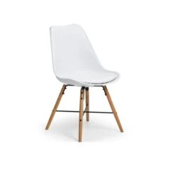 Blanco 4 Seater Round Pedestal Dining Table With 4 Kari Chairs, White 14 Blanco 4 Seater Round Pedestal Dining Table With 4 Kari Chairs, White -Home Luxe Studio 30794145 alt05