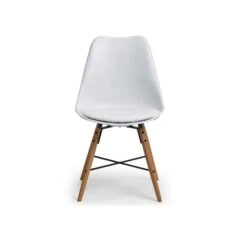 Blanco 4 Seater Round Pedestal Dining Table With 4 Kari Chairs, White 15 Blanco 4 Seater Round Pedestal Dining Table With 4 Kari Chairs, White -Home Luxe Studio 30794145 alt06