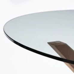 Chelsea 4 Seater Round Glass Top Dining Table With 4 Huxley Chairs 13 Chelsea 4 Seater Round Glass Top Dining Table With 4 Huxley Chairs -Home Luxe Studio 30794188 alt02