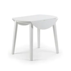 Coast 2-4 Seater Round Drop Leaf Dining Table With 2 Chairs -Home Luxe Studio 30794191 alt02