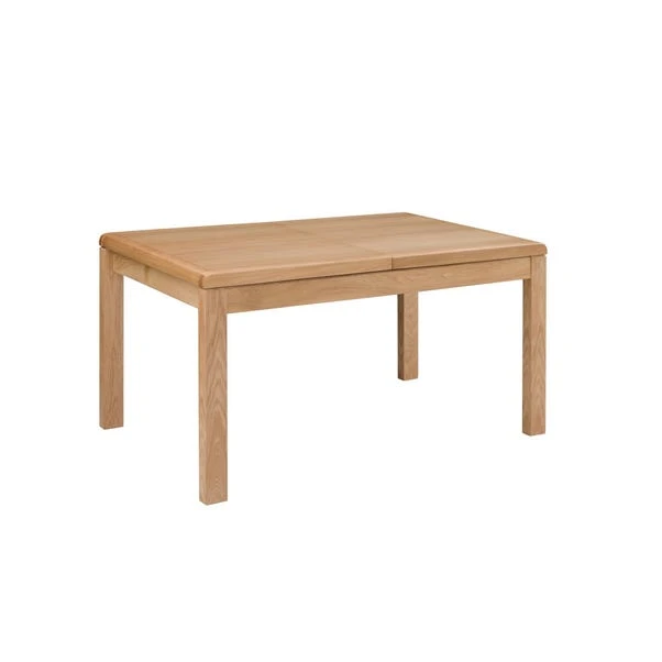 Curve 4-6 Seater Round Extendable Dining Table With 6 Chairs, Solid Oak 3 Curve 4-6 Seater Round Extendable Dining Table With 6 Chairs, Solid Oak