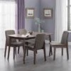 Kensington 4-6 Seater Rectangular Extendable Dining Table With 4 Chairs, Beech Wood -Home Luxe Studio 30794281