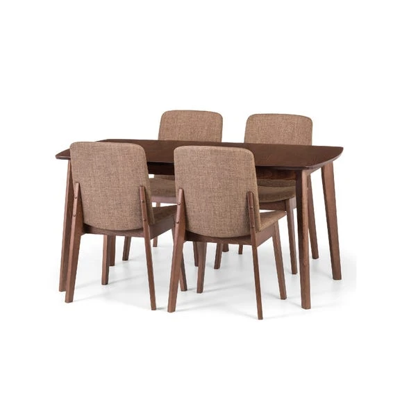 Kensington 4-6 Seater Rectangular Extendable Dining Table With 4 Chairs, Beech Wood 5 Kensington 4-6 Seater Rectangular Extendable Dining Table With 4 Chairs, Beech Wood - Image 3