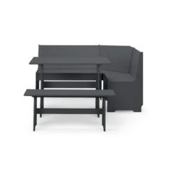Newport 4 Seater Rectangular Corner Dining Table With 2 Benches 26 Newport 4 Seater Rectangular Corner Dining Table With 2 Benches -Home Luxe Studio 30794329 alt04